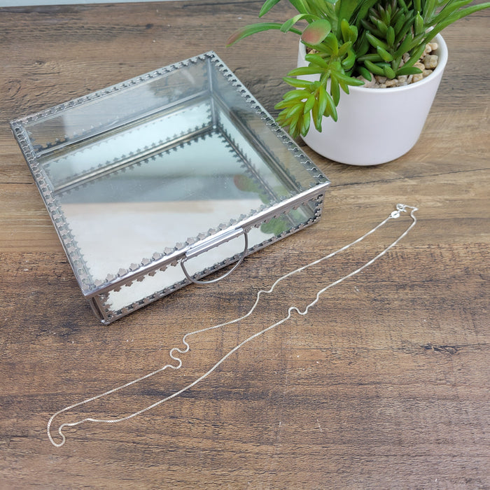 Italian sterling silver 20-inch Box Chain