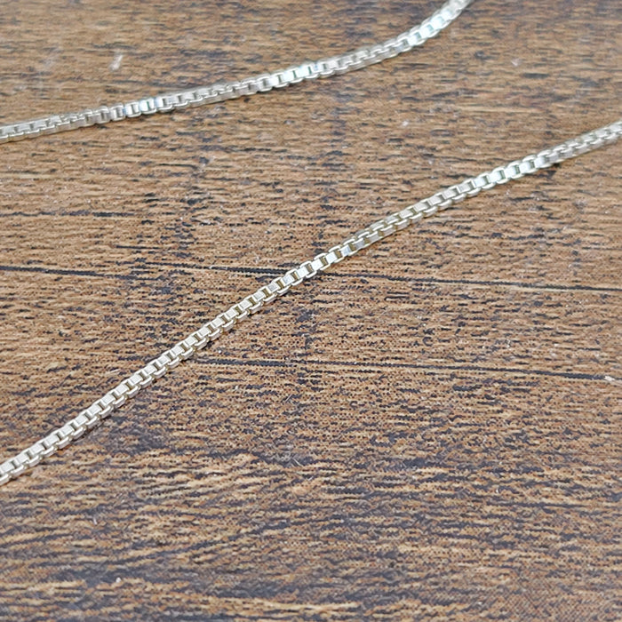 Italian sterling silver 20-inch Box Chain