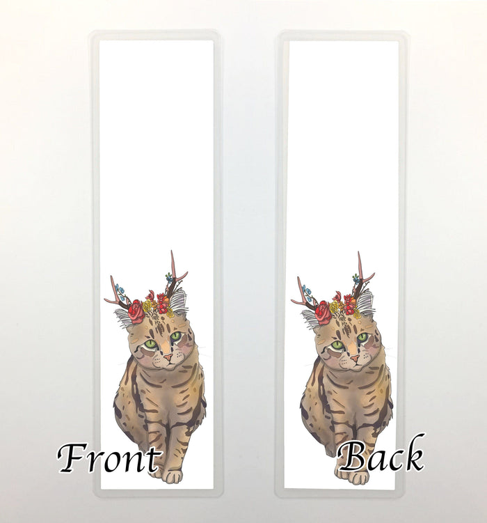 PinkPolish Design Bookmarks "Jackalope" 2-Sided Bookmark