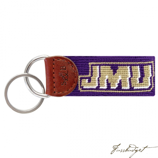 James Madison Needlepoint Key Fob-Fussbudget.com