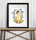 PinkPolish Design Art Prints "Just Ducky"  Watercolor Painting: Art Print