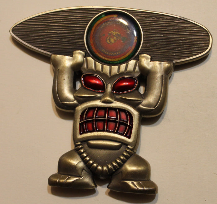 Kaneohe Bay Tiki Marine Challenge Coin
