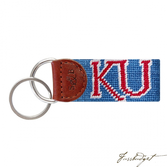 Kansas Needlepoint Key Fob-Fussbudget.com