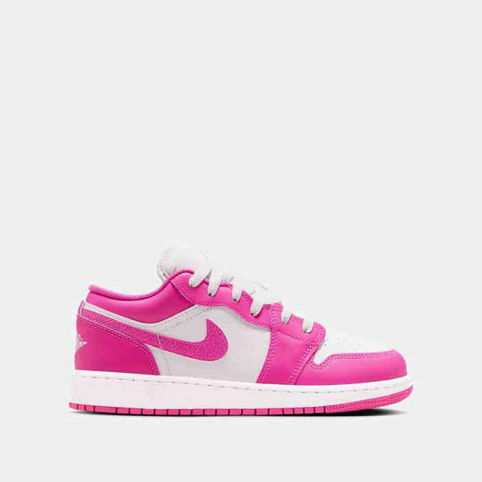 Side view of the Kids' Air Jordan 1 Low.