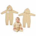 Knitted Baby All-In-One with Hood and Buttons (NB-6m) (PK6) BW-10-1231