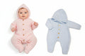 Knitted Baby All-In-One with Hood (NB-6m) (PK6) BW-10-1234