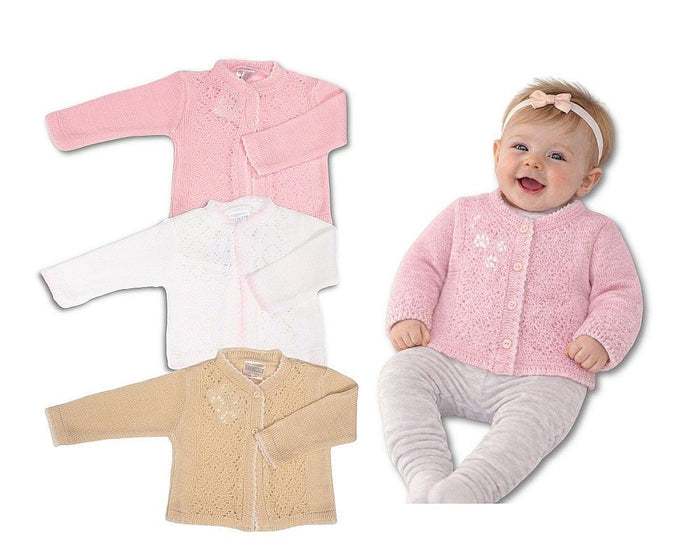 Knitted Baby Girls Cardigan - (PK6) (9-24m) BW-10-1013_24