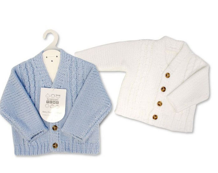 Knitted Chunky Baby Boys Cardigan (PK6) (NB-6m) BW-10-1227