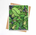 PinkPolish Design Note Cards "Knot of Frogs" Handmade Notecard