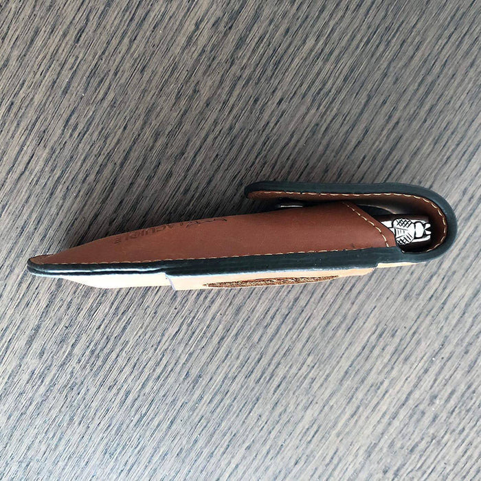 Laguiole en Aubrac Brown Leather Sheath Protector for Folding Knife