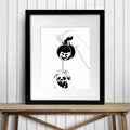 PinkPolish Design Art Prints "Leak" Ink Drawing: Art Print