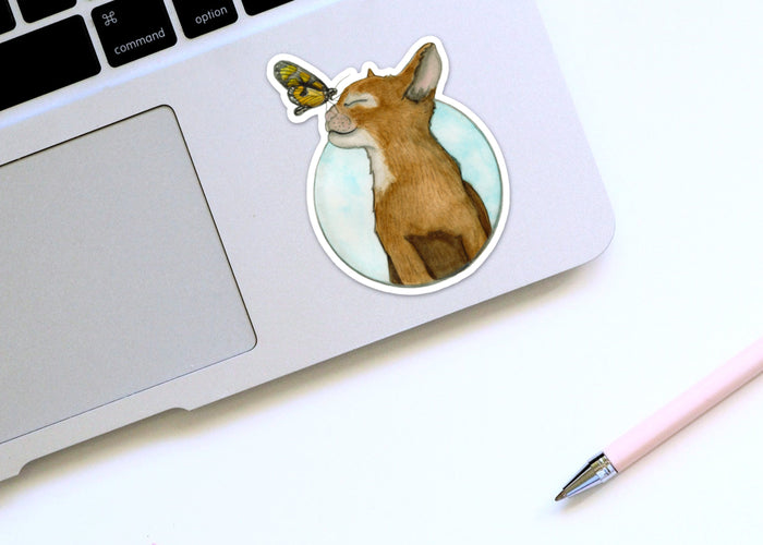 PinkPolish Design Stickers "Let's Be Friends" Vinyl Die Cut Sticker