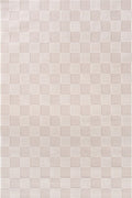 Loft Checkerboard Cream Rug fade-resistant.