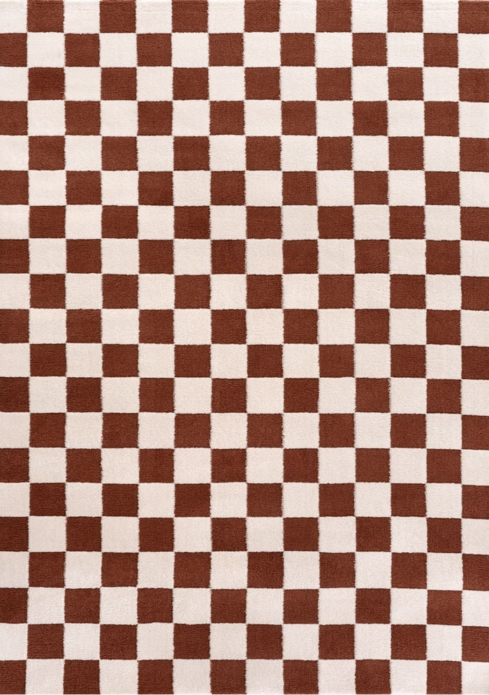 Loft Checkerboard Terra Rug, Easy to clean, Ideal for every place.
