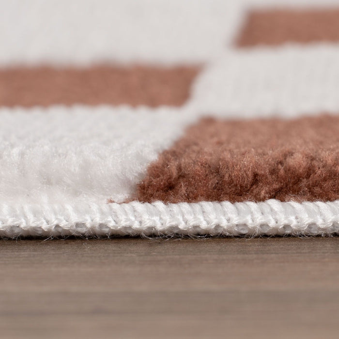 Loft Checkerboard Terra Rug, Easy to clean, Ideal for every place.