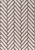 Patterned fabric with a zigzag design on a white background