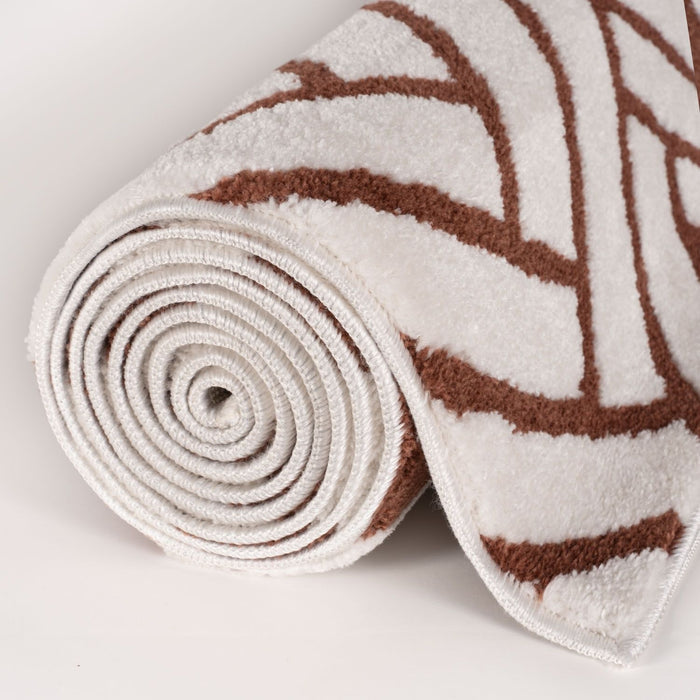 Loft Chevron Terra Rug Textured Pile
