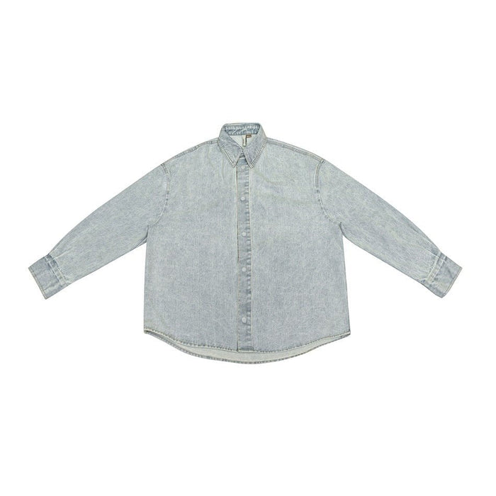 Classic Denim Chambray Shirt on Sale - Men's and Women's Long Sleeve Vintage Style - Seakoff