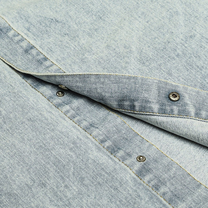 Classic Denim Chambray Shirt on Sale - Men's and Women's Long Sleeve Vintage Style - Seakoff