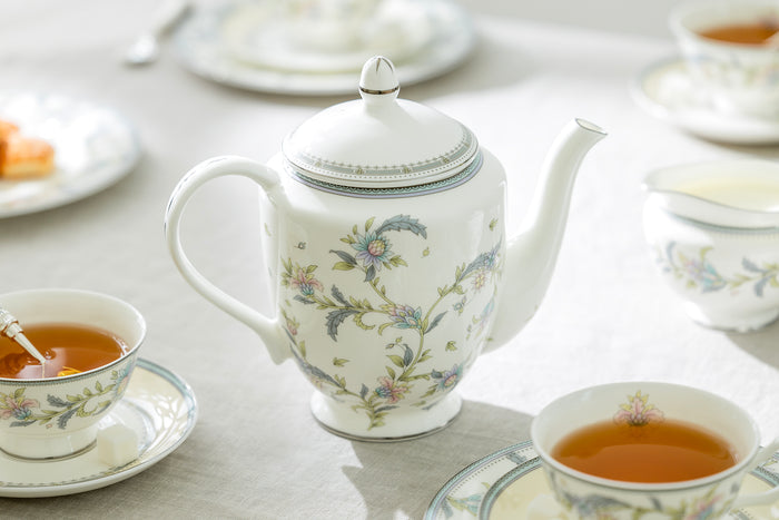 Gracie China Lotus Garden Bone China Teapot