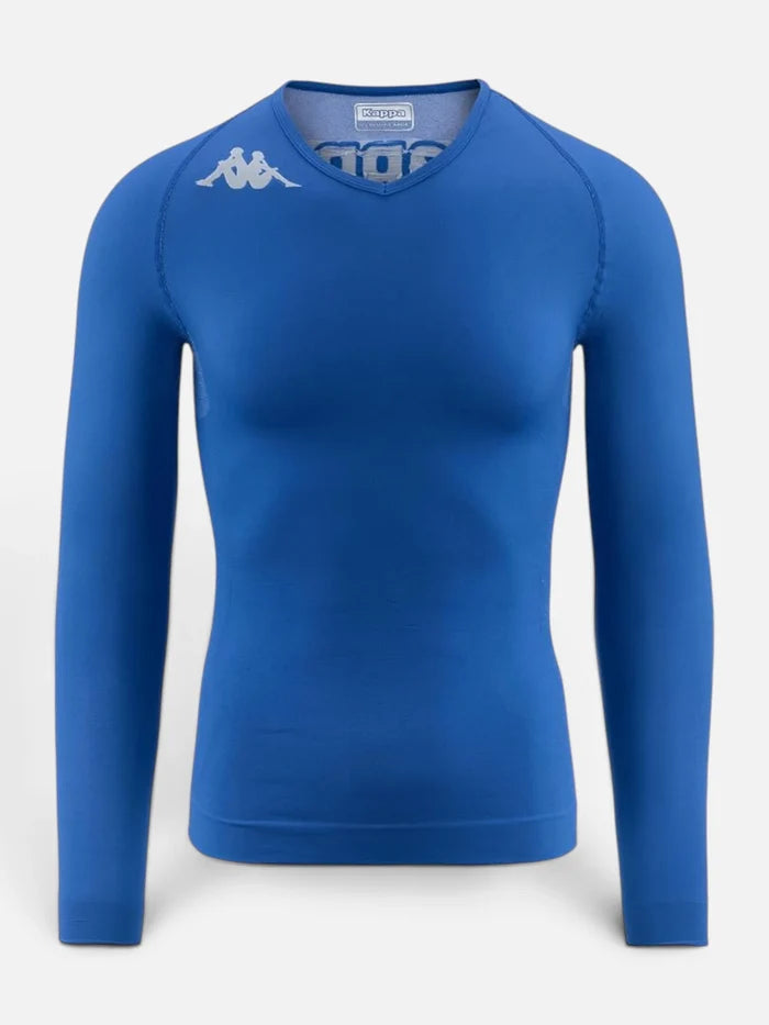 Lycra Termica Kappa Kombat Skin Bongv Azul Cobalt-Blanco
