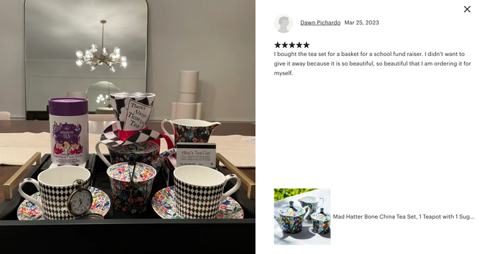 Mad Hatter Bone China Tea Set