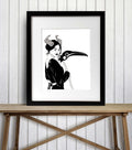 PinkPolish Design Art Prints "Madame Reaper" Ink Drawing: Art Print