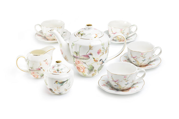 Magnolia Garden Fine Porcelain Tea Set
