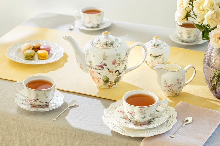 Magnolia Garden Fine Porcelain Tea Set