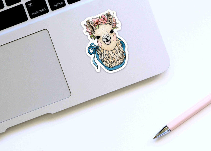 PinkPolish Design Stickers "Mama Llama" Die Cut Vinyl Sticker