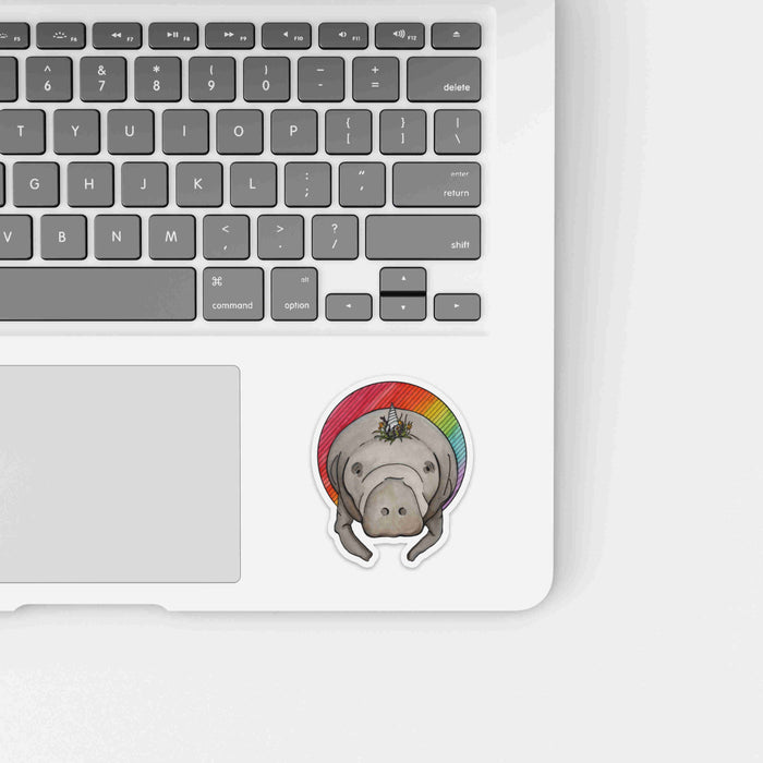 PinkPolish Design Stickers "Manticorn" Die Cut Vinyl Sticker
