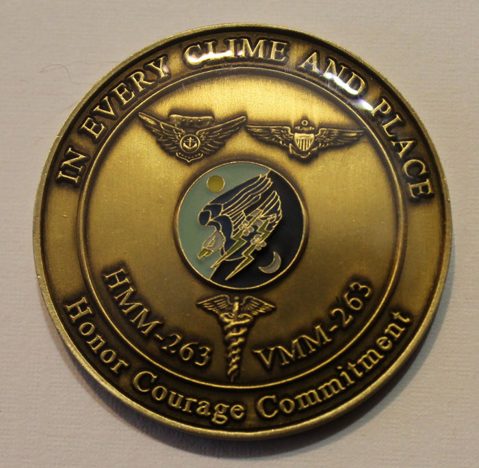 Marine Medium Helicopter Squadron 263  HMM-263 / Marine Medium Tiltrotor Squadron 263 VMM-263 Challenge Coin