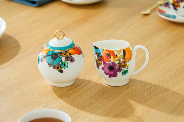 Meadow Joy Fine Porcelain Sugar & Creamer Set