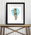 PinkPolish Design Art Prints "Meerkat Lookout" Watercolor Painting: Art Print