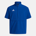 Front view of the Adidas Men's Coach Short Sleeve 1/4 Zip.