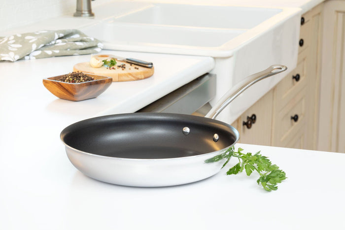 Meyer DynastyClad Stainless Steel 24cm/9.5" Non Stick Fry Pan Skillet Made in Canada