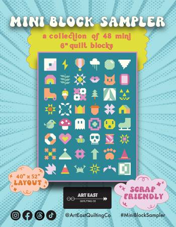 Mini Block Sampler Quilt Pattern - Art East Quilting