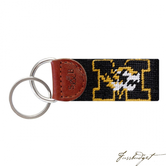 Missouri Needlepoint Key Fob-Fussbudget.com
