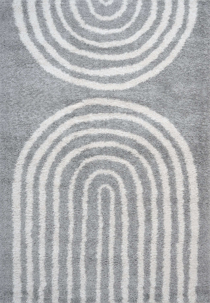 Moodi Shaggy Grey Rug, scandinavian design, underfloor heating | THE RUGS