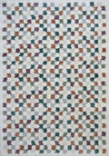 Moodi Shaggy Multicolour Rug, tartan design, high & fluffy pile | THE RUGS