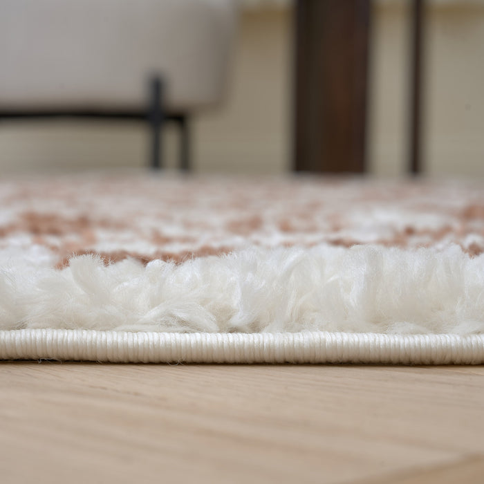 Moodi Shaggy Brown Rug, Tartan design, soft and comfortable pile | THE RUGS