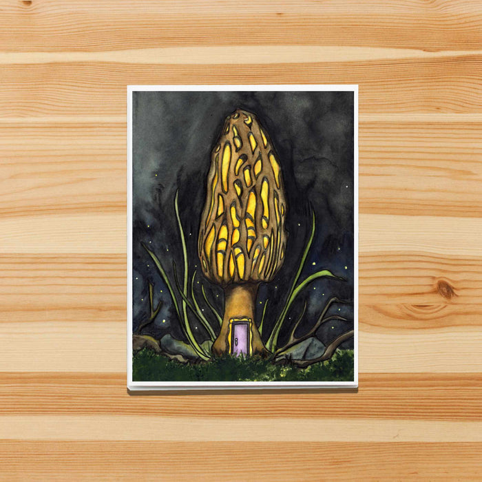 PinkPolish Design Note Cards "Morel Home" Handmade Notecard