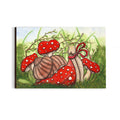 PinkPolish Design Magnets "Ms. Fantabulous Snail" Wood Refrigerator Magnet