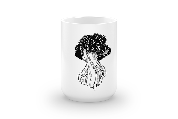 PinkPolish Design Coasters "Mushrooms" 15oz Mug