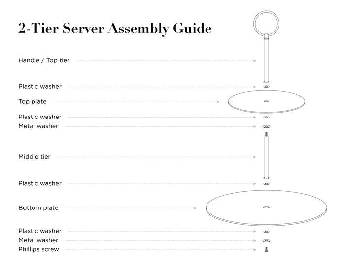 Mystic Web Fine Porcelain 2-Tier Server