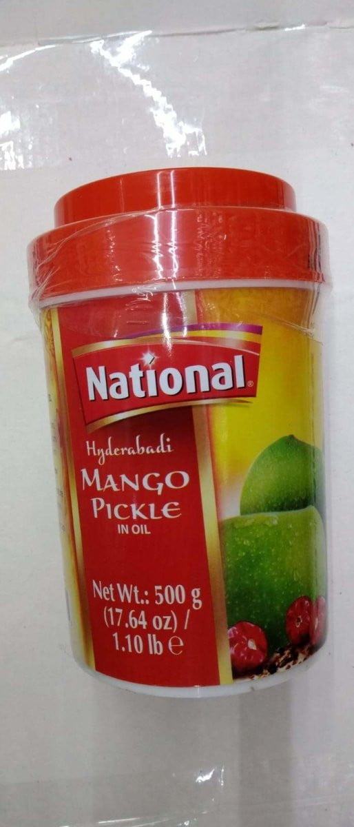 National Hyderabadi Mango Pickle in Oil - 500 Gm - Daily Fresh Grocery