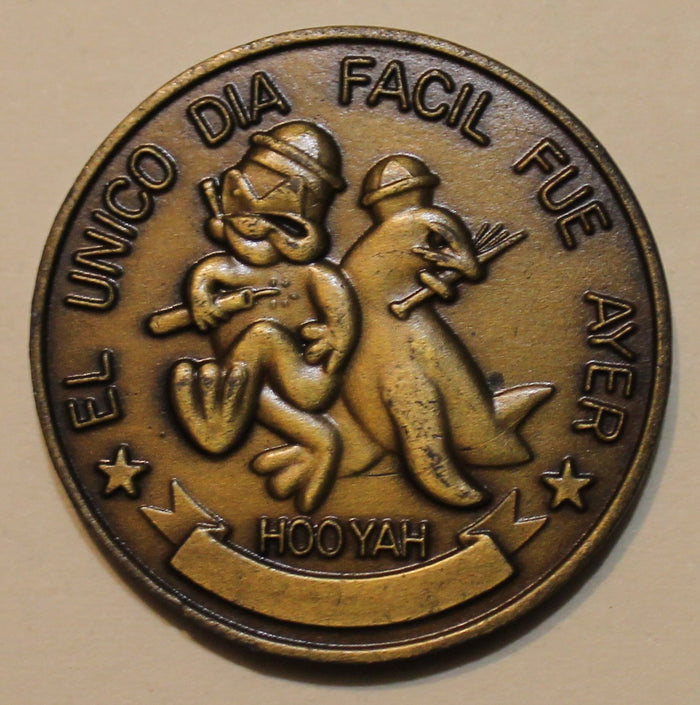 Naval Special Warfare Unit 10 / Ten NSWU-10 Rota Spain Navy SEALs Challenge Coin