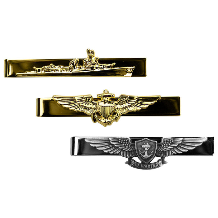 Navy Tie Clasps - Insignia Pins