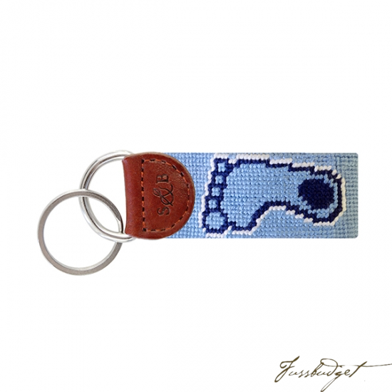 North Carolina (Tar Heel) Needlepoint Key Fob-Fussbudget.com
