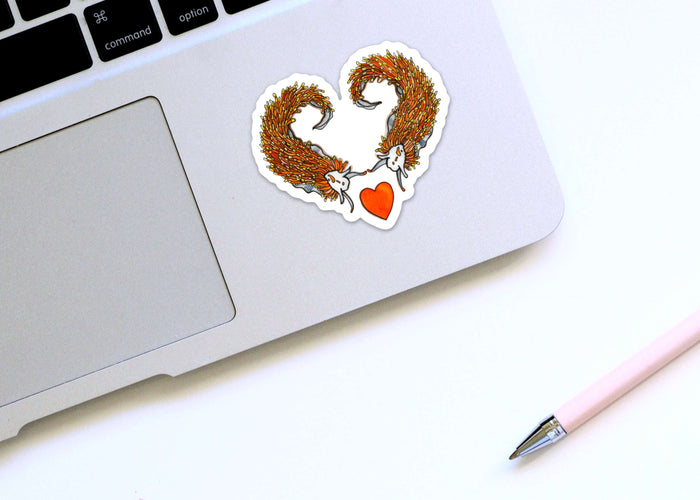 PinkPolish Design Stickers "Nudibranch Love" Vinyl Die Cut Sticker